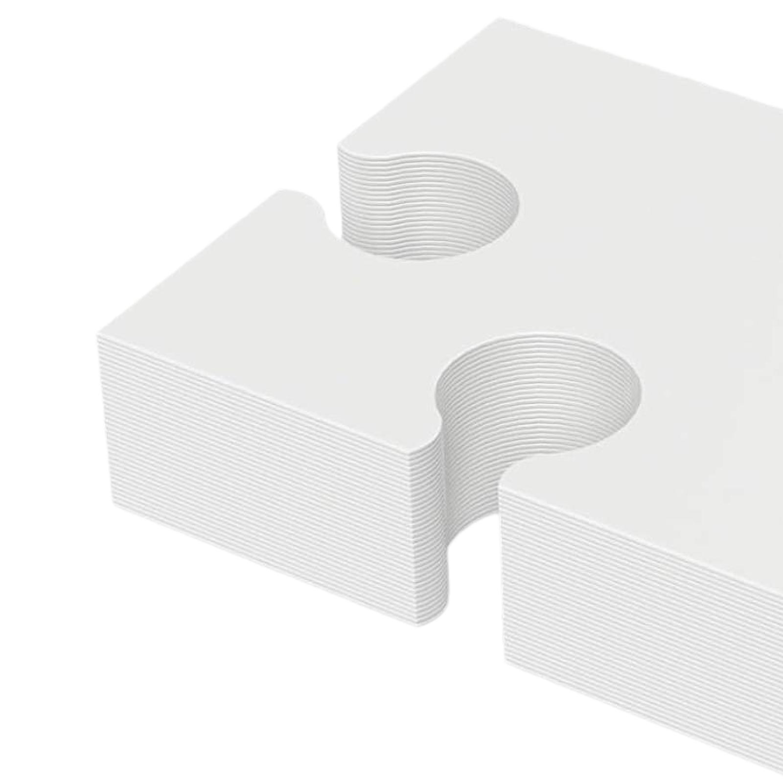 Puzzle Blank White - Witte blanco tekenpuzzels kartonnen stukjes op