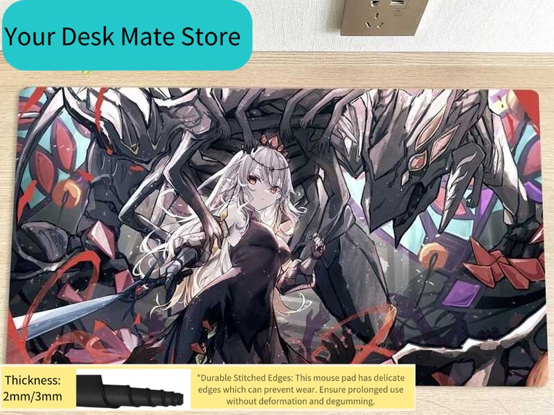 Door Mat Blank - Yu-Gi-Oh! Meisjes Tafel Playmat Rood Cartesia,