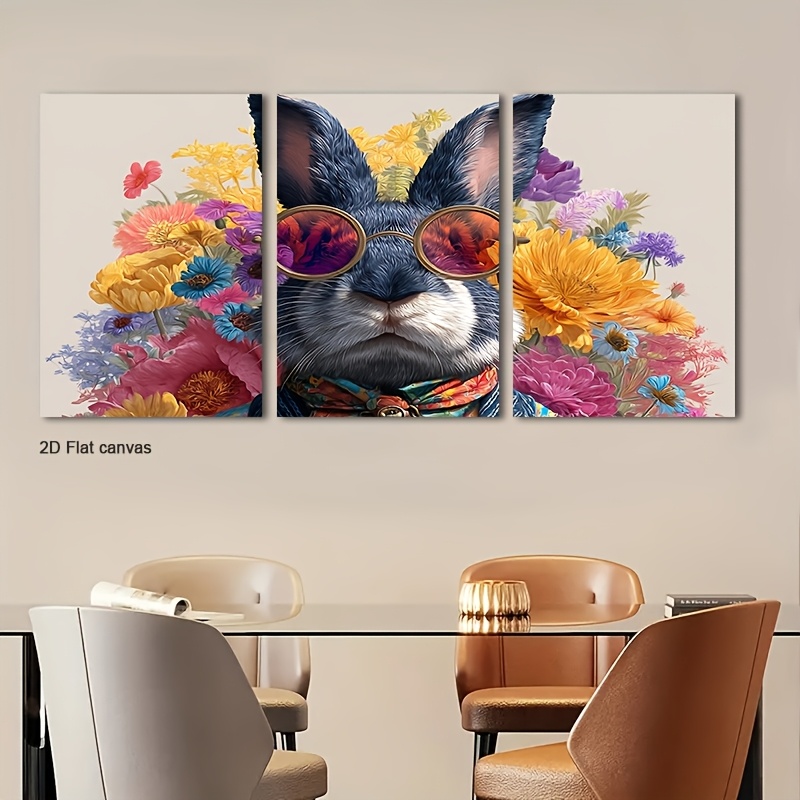Canvas Wrap Ready - Frameloze canvas 3-delige set met blush