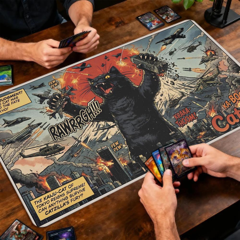 Retro Comic Zwarte Kat Trading - Door Mat Blank recensie en prijs