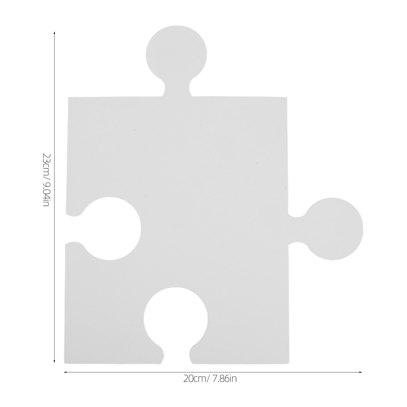 60 stuks grote blanco puzzelst - Puzzle Blank White recensie en prijs