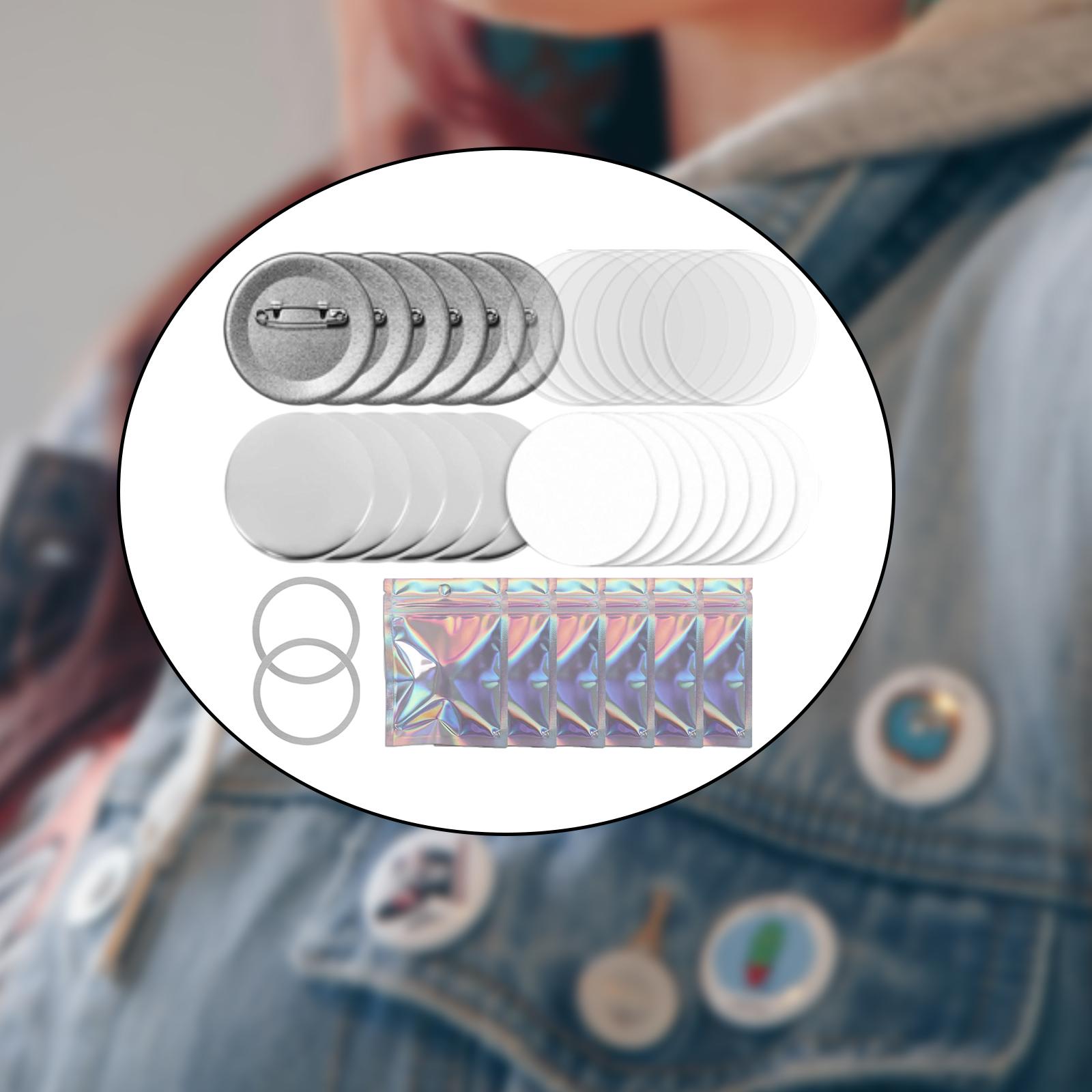 Knopbadge-set, metalen blanco  - Button Badge Blank recensie en prijs