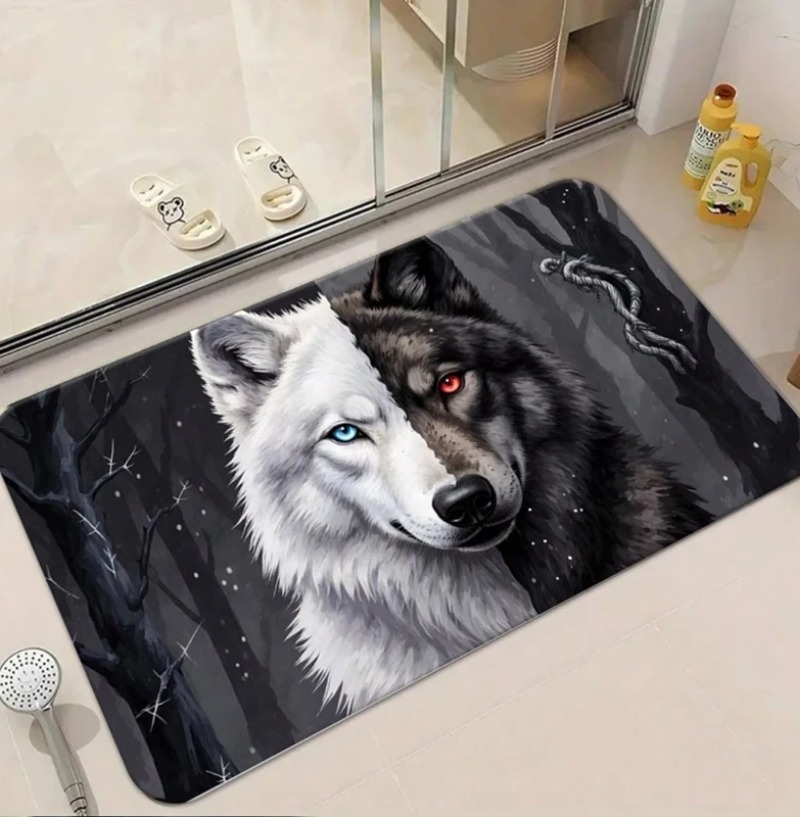 Cool White Wolf Deurmat Wildli - Puzzle Blank White recensie en prijs