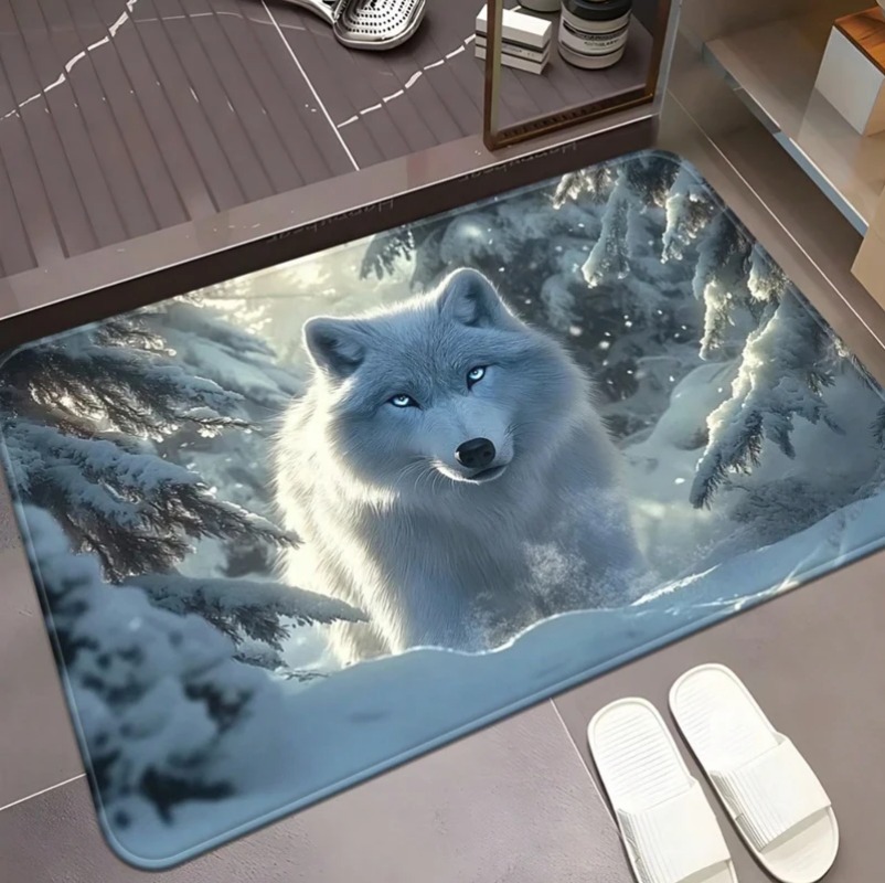 Cool White Wolf Deurmat Wildli - Puzzle Blank White recensie en prijs