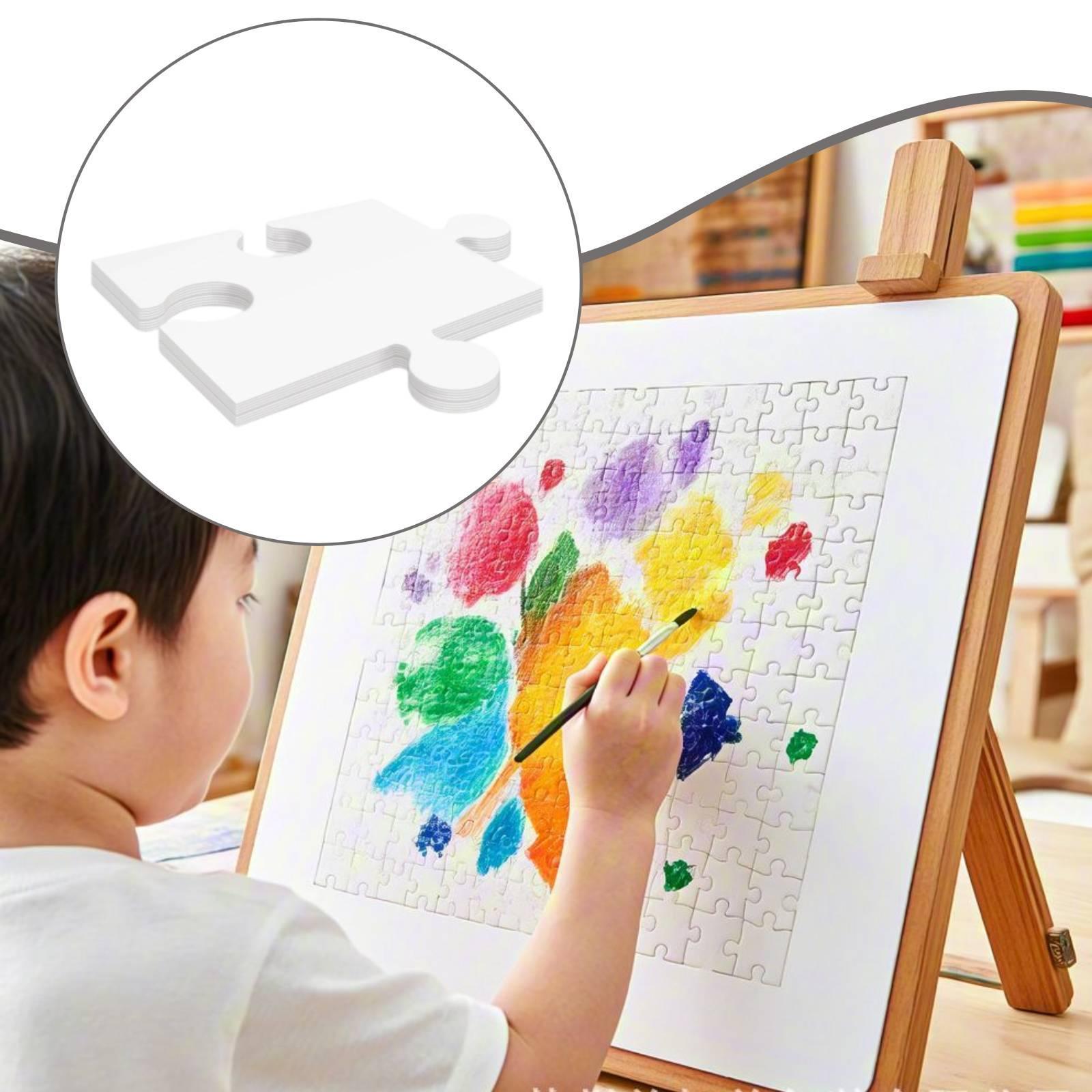 24x witte kartonnen blanco puz - Puzzle Blank White recensie en prijs